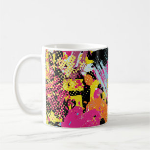 Mug Graffiti brillant psychédélique sans couture motif