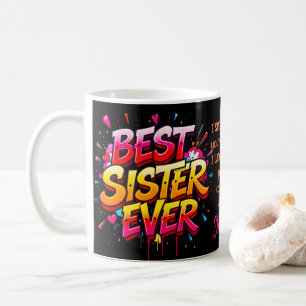 Mug Graffiti de la meilleure soeur jamais citée