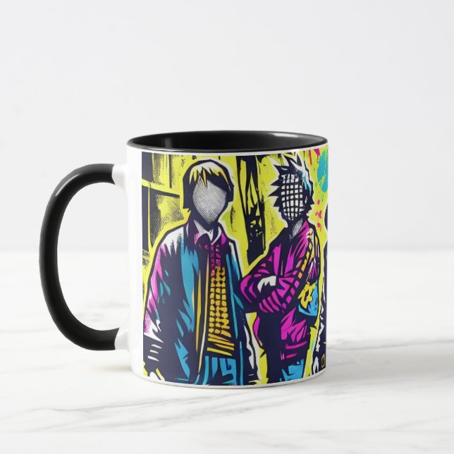 Mug Graffiti de Punk Rock Street Art Band (Gauche)