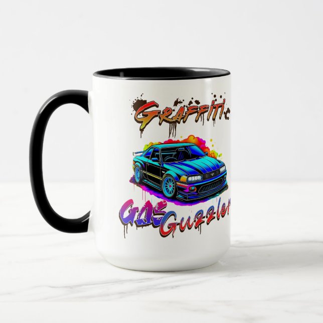 MUG GRAFFITI GAS GUZZLER - VOITURE À DRIFT (Gauche)