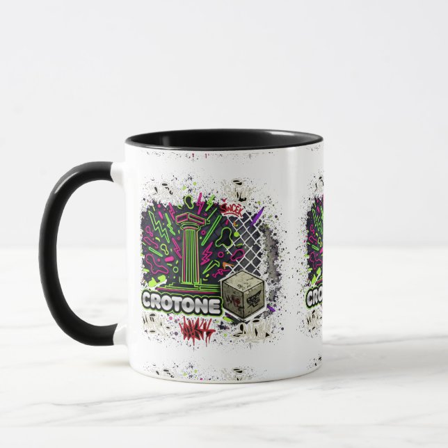 Mug Graffiti Néon Urbain Colonne de Crotone (Gauche)