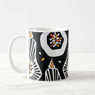 Mug Graines Citrouilles stylisées : Conception transpa