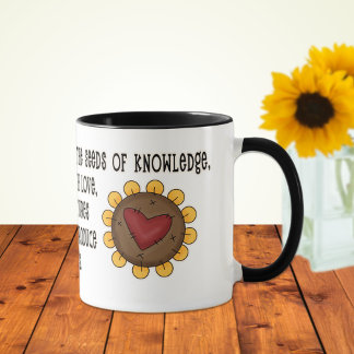 Mug Graines de connaissances enseignant Appréciation M