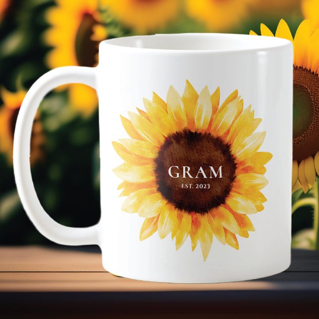 Mug Gram Tournesol (Créateur téléchargé)