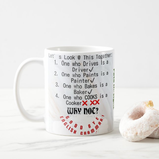 Mug Grammaire anglaise (Avec donut)