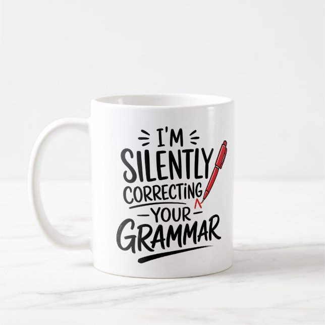 Mug Grammaire Drôle (Gauche)