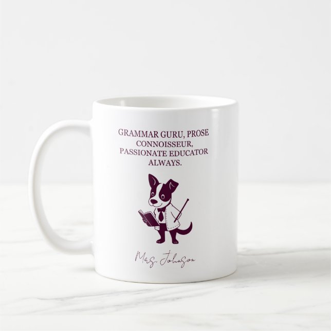 Mug Grammar Guru Prose Connoisseur Passionate Educator (Gauche)