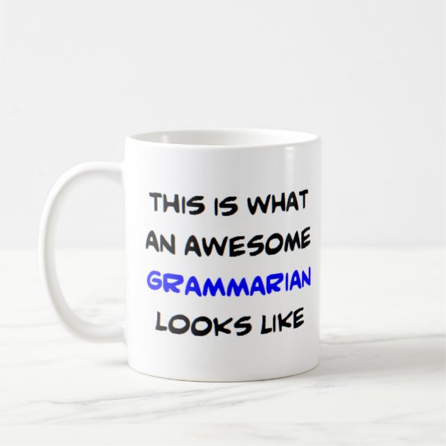 Mug grammarian, génial (Gauche)