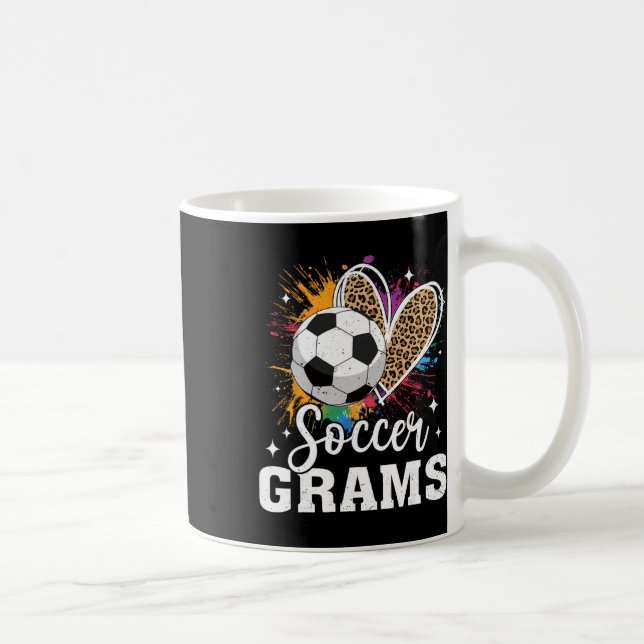 Mug Grammes de foot Cœur de léopard  (Droite)