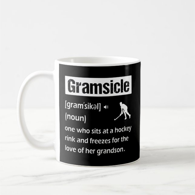 Mug Gramsicle Hockey sur glace Grandma définition uniq (Gauche)
