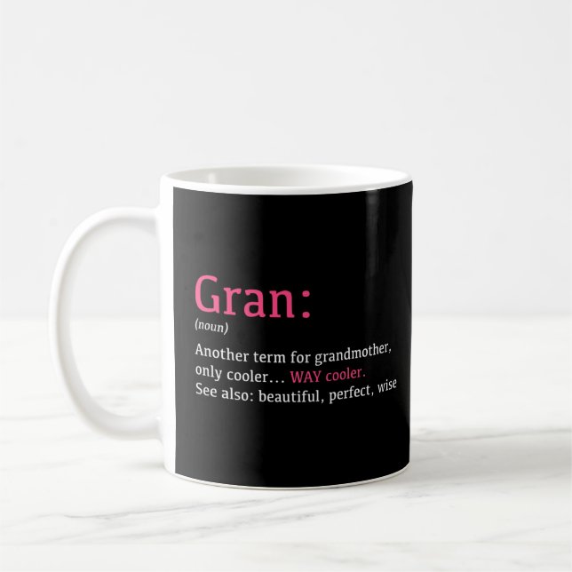 Mug Gran Funny Définition Noun Un autre terme (Gauche)