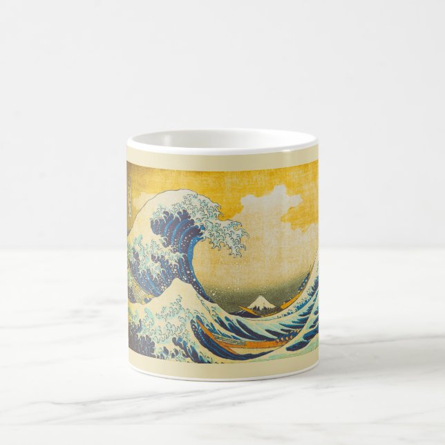Mug Grand art japonais vintage de vague (Centre)