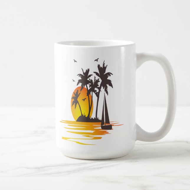 Mug Grand café avec une belle vue (Droite)