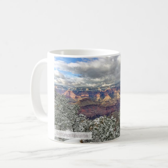 Mug Grand Canyon en hiver (Devant gauche)