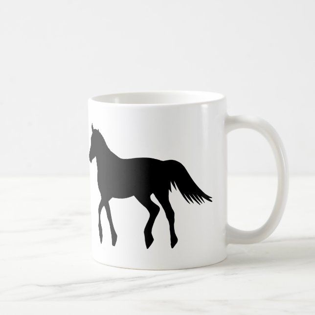 Mug Grand cheval noir (Droite)