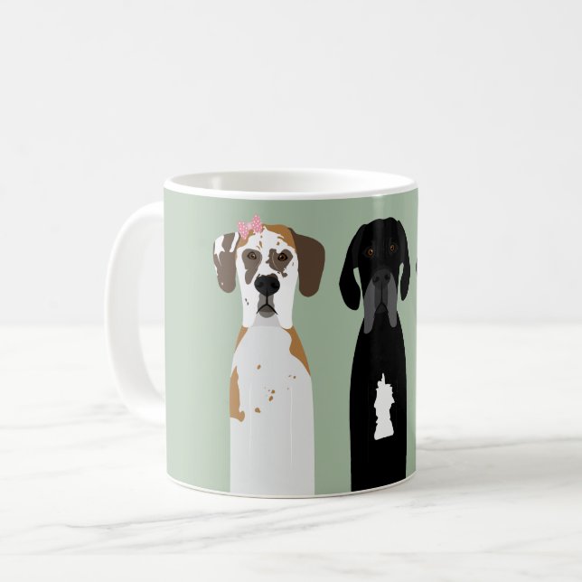 Mug Grand Chien Danois (Devant gauche)