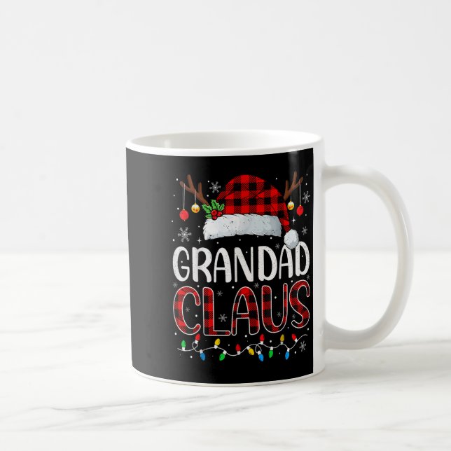 Mug Grand Claus Lumières de Noël Pyjama Match de famil (Droite)