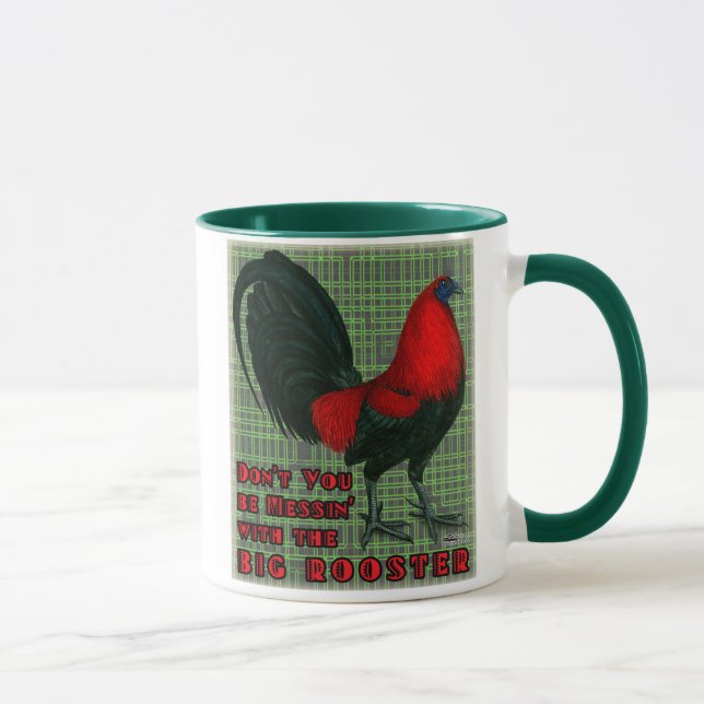 Mug Grand Coq Rouge (Droite)