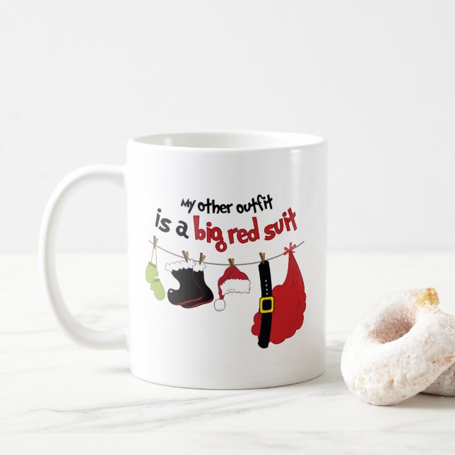 Mug Grand costume rouge (Avec donut)