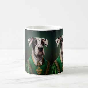 Mug Grand Danois en robe de la Saint-Patrick