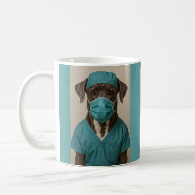 Mug Grand Danois en tenue de bloc (Gauche)
