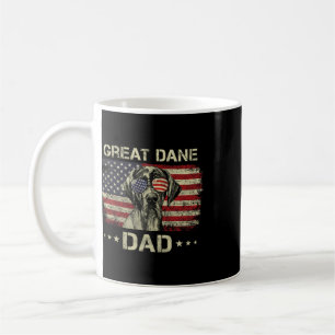 Mug Grand Danois Papa Amoureux des Chiens Drapeau Amér