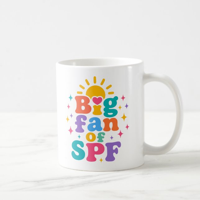 Mug Grand fan de protection solaire SPF pour l'été (Droite)