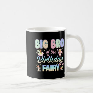 Mug Grand frère de la petite fille fée d'anniversaire 