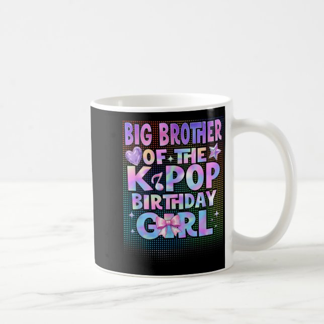 Mug Grand frère des filles d'anniversaire K-Pop coréen (Droite)