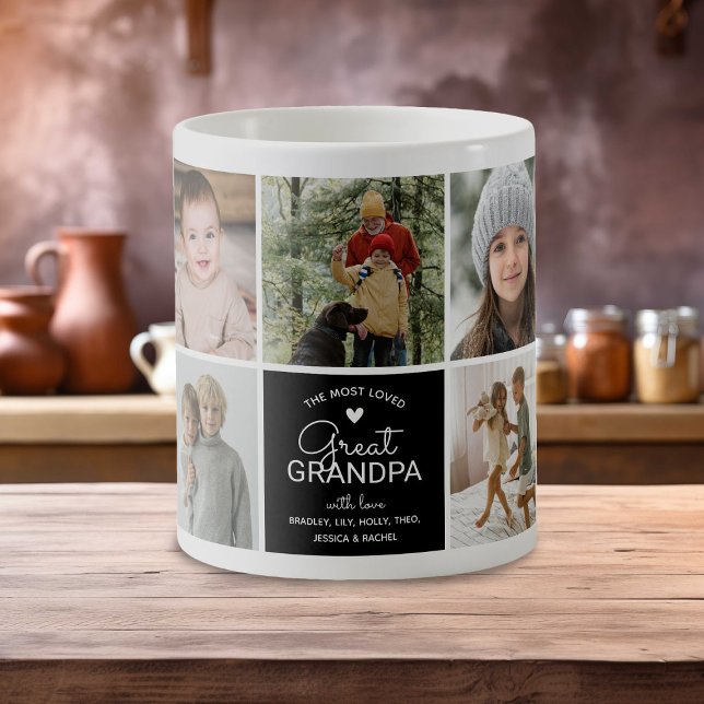 Mug GRAND GRANDPA 'le plus aimé' Photo Collage (Créateur téléchargé)