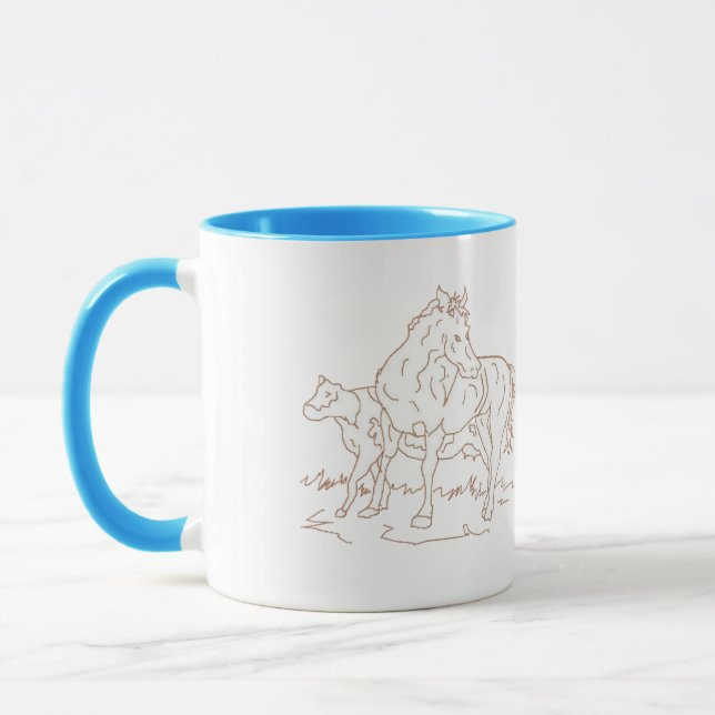 Mug : Grand Jour pour le cheval et la vache (Gauche)