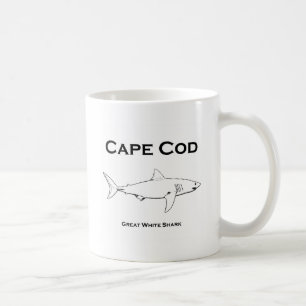 Mug Grand logo de requin blanc de Cape Cod le