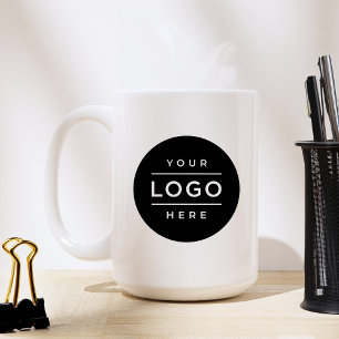 Mug Grand logo de société personnalisé sur 15 oz marqu