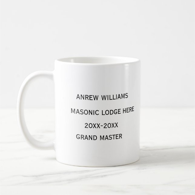 Mug Grand maître Freemason Masonic Cadeaux (Gauche)