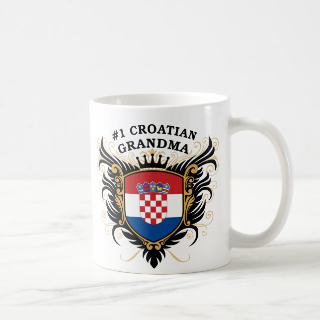 Mug Grand-maman croate du numéro un (Droite)
