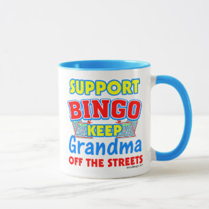 Mug Grand-maman de bingo-test de soutien