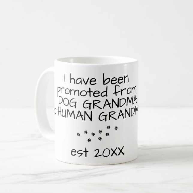 Mug Grand-maman de chien à la grand-maman humaine (Devant gauche)