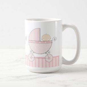 Mug Grand-maman fière de chariot jumeau de roses pâles