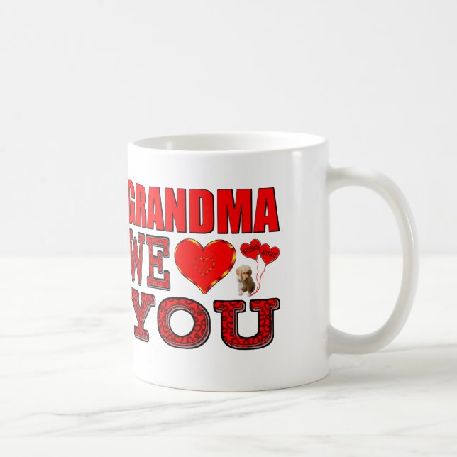 Mug Grand-maman nous vous aimons (Droite)