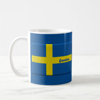 Mug Grand-maman suédoise de drapeau ou nom de coutume