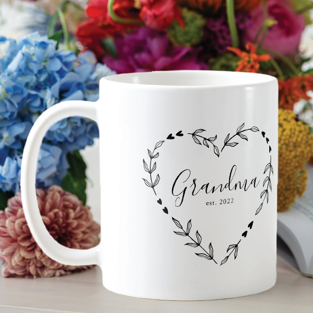 Mug Grand-mère Année Est. (Créateur téléchargé)