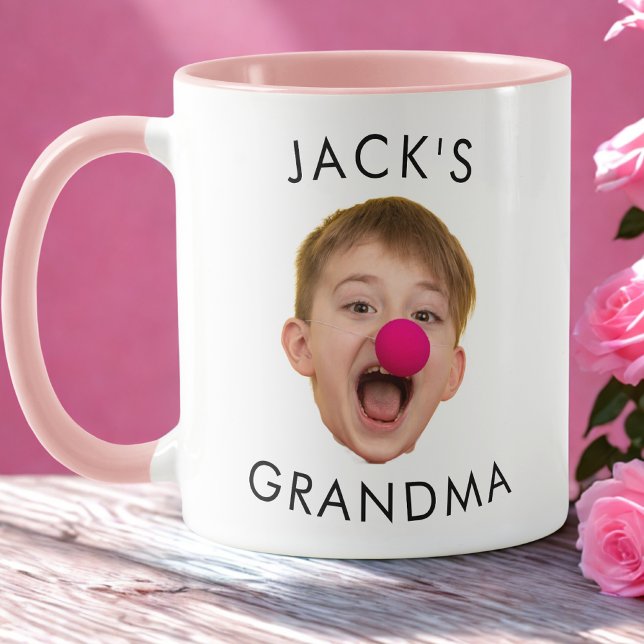 Mug Grand-mère Anniversaire, Bébé Visage Dady Cadeau,  (Créateur téléchargé)