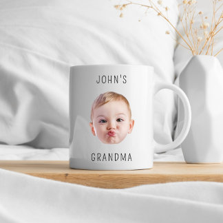 Mug Grand-mère Anniversaire, Bébé Visage Dady Cadeau,