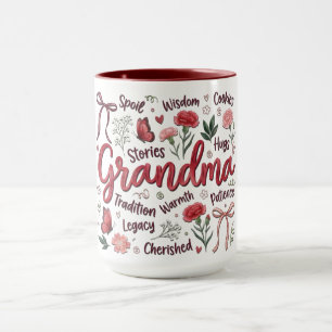 Mug Grand-mère Botanique Coquette