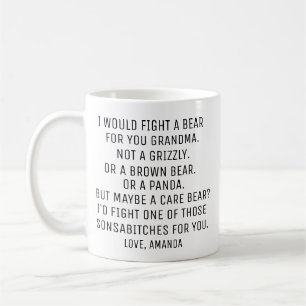 Mug Grand-mère Cadeau, drôle Grand-mère Cadeau personn