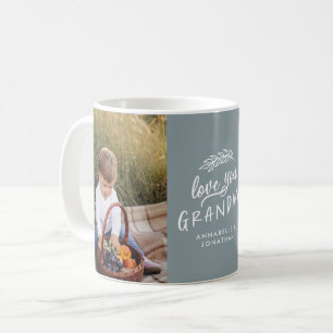 Mug Grand-mère cadeau photo petit-enfant simple typog