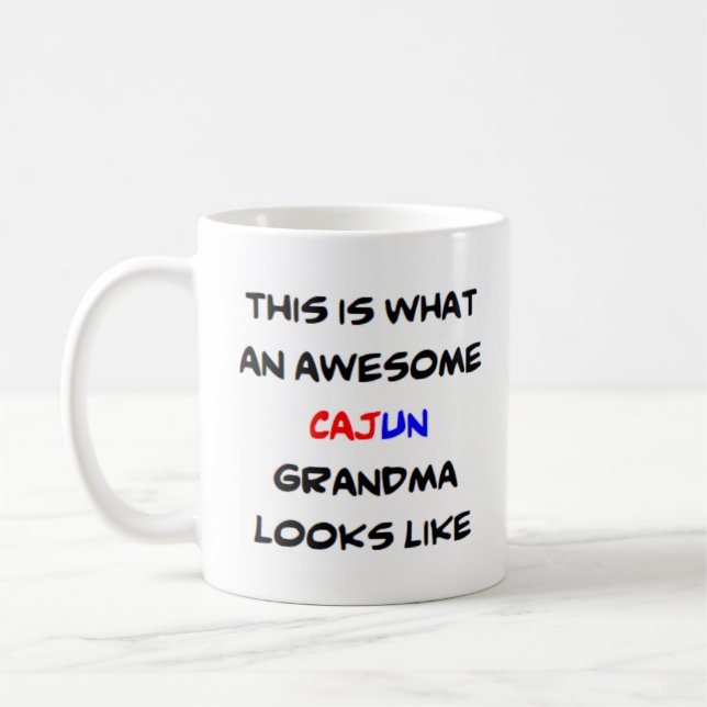 Mug grand-mère cajun, géniale (Gauche)