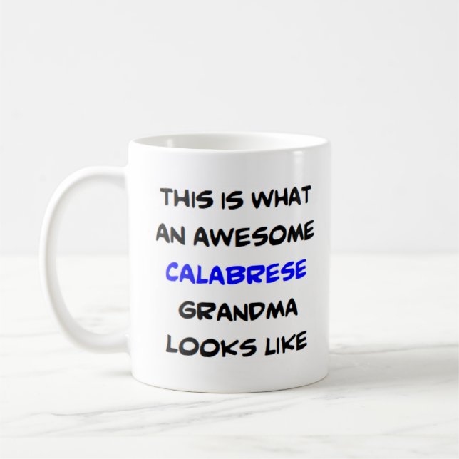 Mug grand-mère calabrese, génial (Gauche)