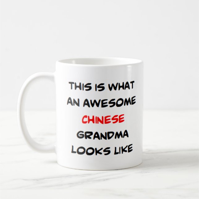 Mug grand-mère chinoise, géniale (Gauche)