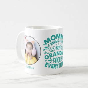 Mug Grand-mère connaît tout 2 modèles photo & noms